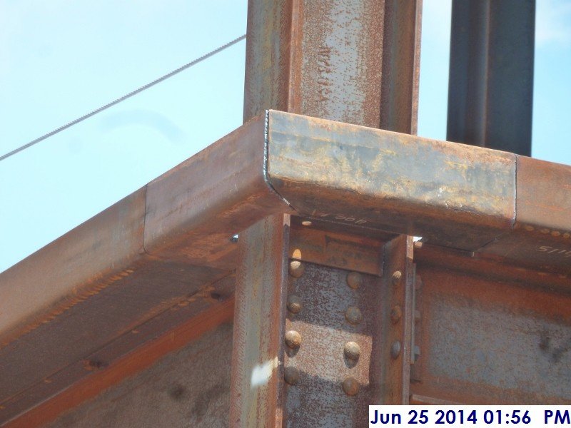 Welded extension beam angles at Derrick -3 (2nd Floor) Facing South-East (800x600)